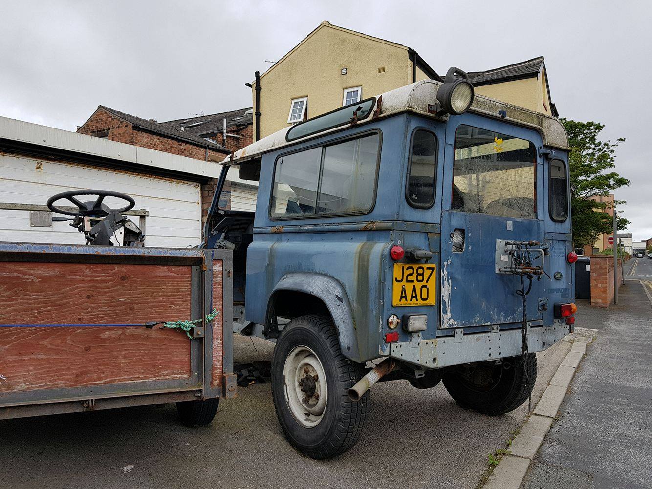 Abandoned land rover